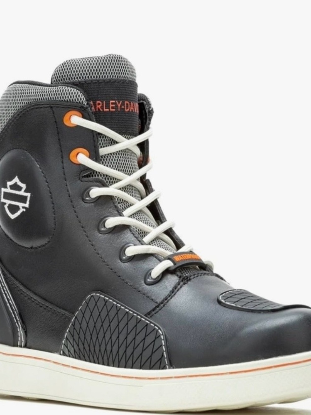 Harley-Davidson Women’s Black Leather High-Top Casual Shoe